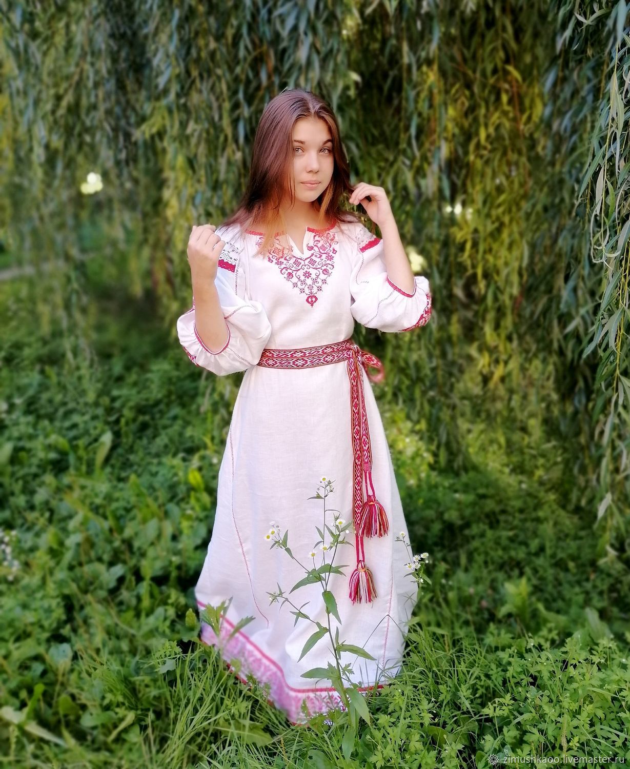 Girl Girls in Slavic costumes in Gazipur