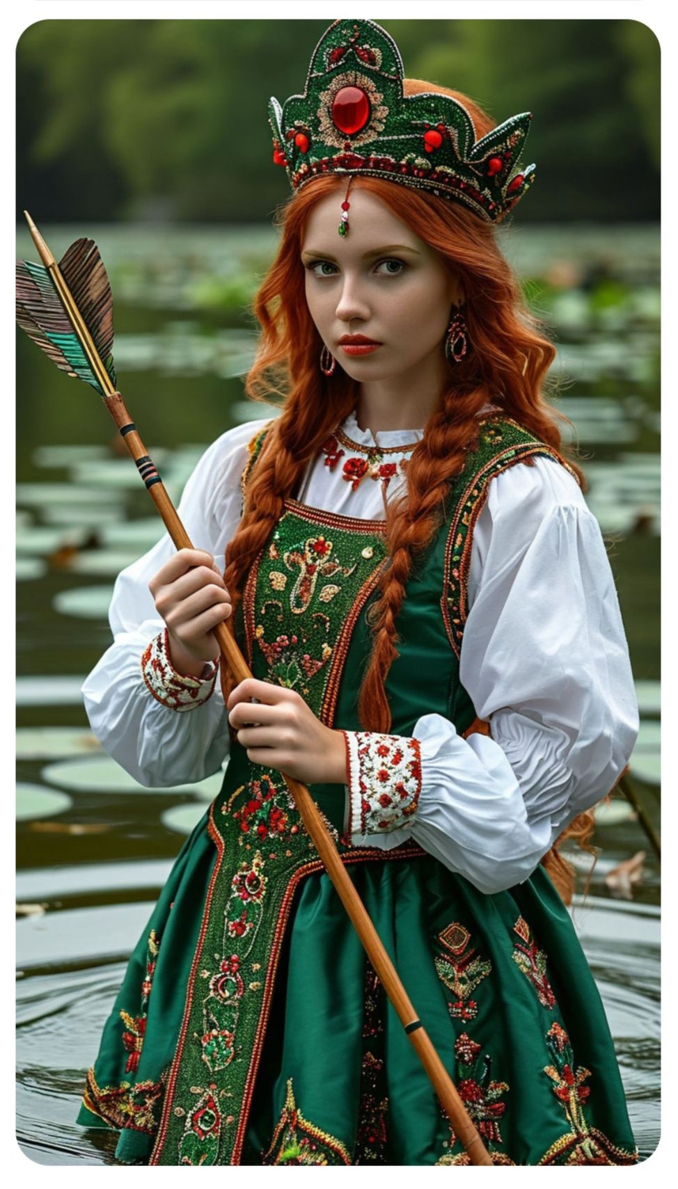 Nude girl Girls in Slavic costumes in Gazipur
